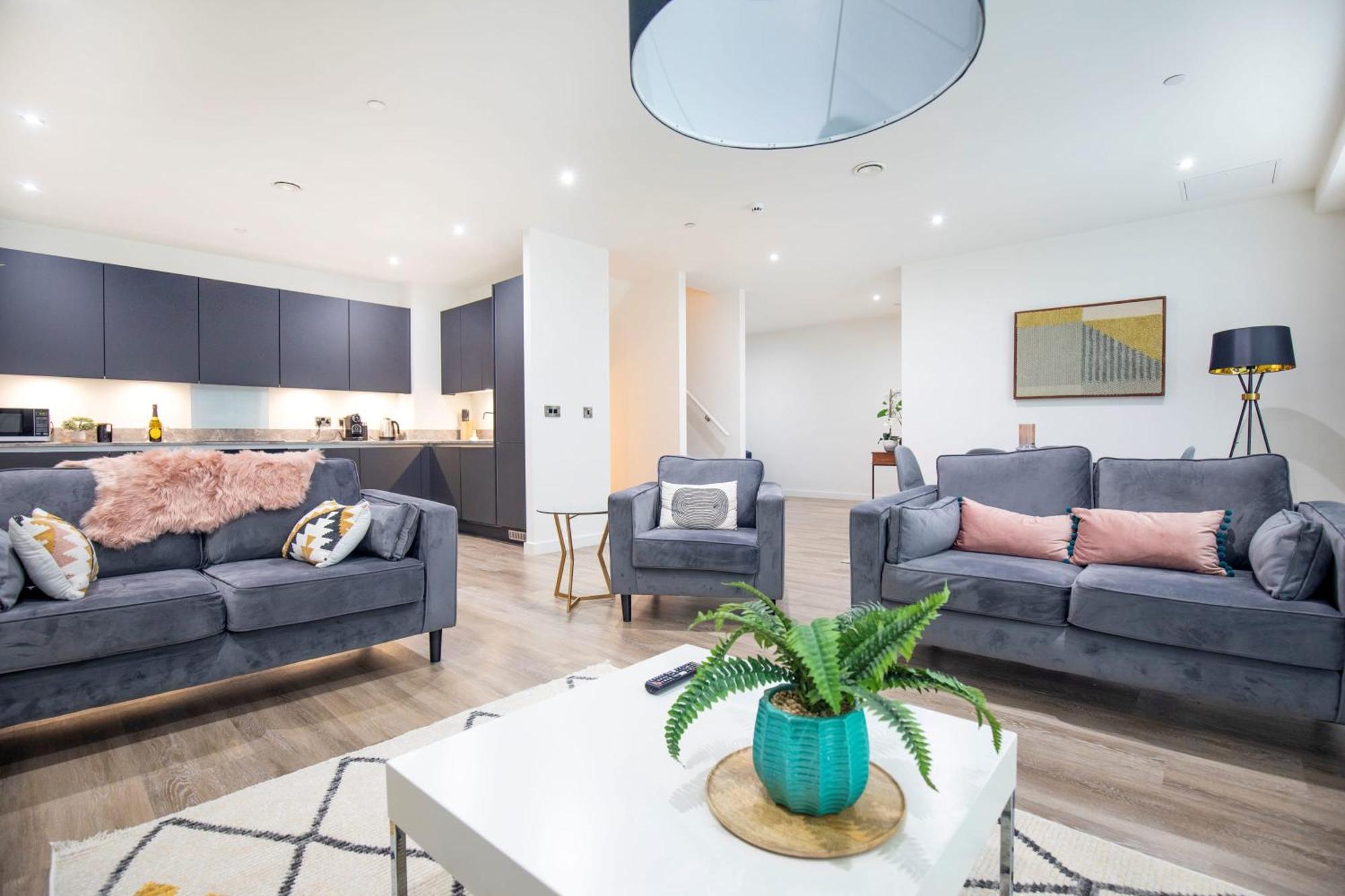 Luxury Free Parking Townhouse Villa Manchester Eksteriør billede